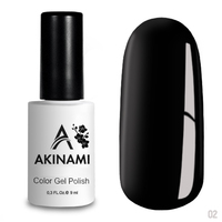 Гель-лак Akinami   №2 Black, 9 мл
