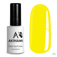 Гель-лак AKINAMI Color Gel Polish тон №103 Bright Yellow