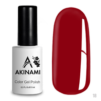Гель-лак Akinami  №18 Red, 9 мл