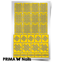 Трафарет для дизайна ногтей PrimaNails. Абстракция - 1