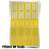 Трафарет для дизайна ногтей PrimaNails. Абстракция - 2