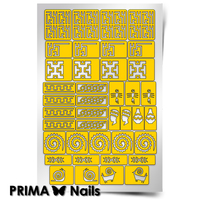 Трафарет для дизайна ногтей PrimaNails. Африка