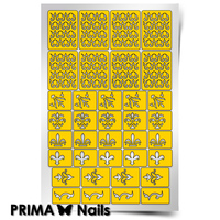 Трафарет для дизайна ногтей PrimaNails. Арабеска