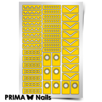 Трафарет для дизайна ногтей PrimaNails. Ацтеки и Майя 2