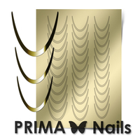 Металлизированные наклейки Prima Nails. Арт.CL-001, Золото