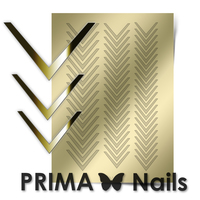 Металлизированные наклейки Prima Nails. Арт.CL-003, Золото