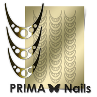 Металлизированные наклейки Prima Nails. Арт.CL-005, Золото