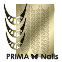 Металлизированные наклейки Prima Nails. Арт.CL-006, Золото
