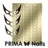 Металлизированные наклейки Prima Nails. Арт.CL-007, Золото