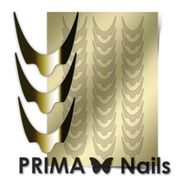 Металлизированные наклейки Prima Nails. Арт.CL-008, Золото