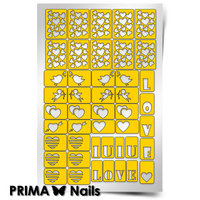 Трафарет для дизайна ногтей PrimaNails. День Влюбленных