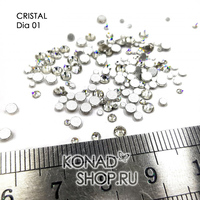 СТРАЗЫ  Crystal  (150шт)   DIA 001