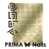 Металлизированные наклейки Prima Nails. Арт. GM-01, Золото