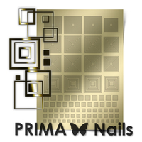 Металлизированные наклейки Prima Nails. Арт. GM-03, Золото