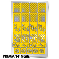Трафарет для дизайна ногтей PrimaNails. Иллюзия