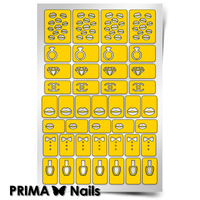 Трафарет для дизайна ногтей PrimaNails. Модница