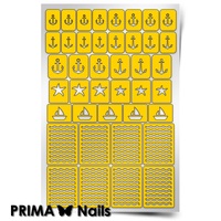 Трафарет для дизайна ногтей PrimaNails. Морской микс-1