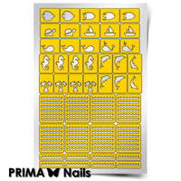 Трафарет для дизайна ногтей PrimaNails. Морской микс-2