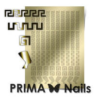 Металлизированные наклейки Prima Nails. Арт.OR-001, Золото