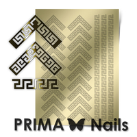 Металлизированные наклейки Prima Nails. Арт.OR-007, Золото
