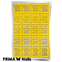 Трафарет для дизайна ногтей PrimaNails. Осенний принт