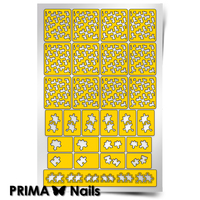 Трафарет для дизайна ногтей PrimaNails. Пазл