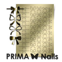 Металлизированные наклейки Prima Nails. Арт.PR-001, Золото