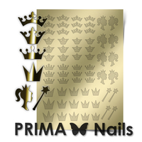 Металлизированные наклейки Prima Nails. Арт.PR-002, Золото