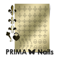 Металлизированные наклейки Prima Nails. Арт.PR-003, Золото