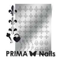 Металлизированные наклейки Prima Nails. Арт.PR-003, Серебро