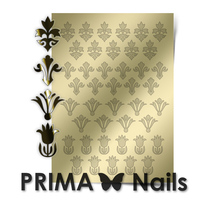 Металлизированные наклейки Prima Nails. Арт.PR-004, Золото
