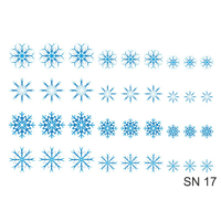 Слайдер-дизайн Nail Dream - Снежинки SN17