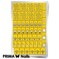 Трафарет для дизайна ногтей PrimaNails. Винтаж