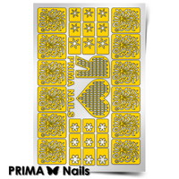 Трафарет для дизайна ногтей PrimaNails. Зимний сюрприз