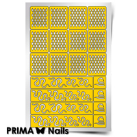 Трафарет для дизайна ногтей PrimaNails. Змейка